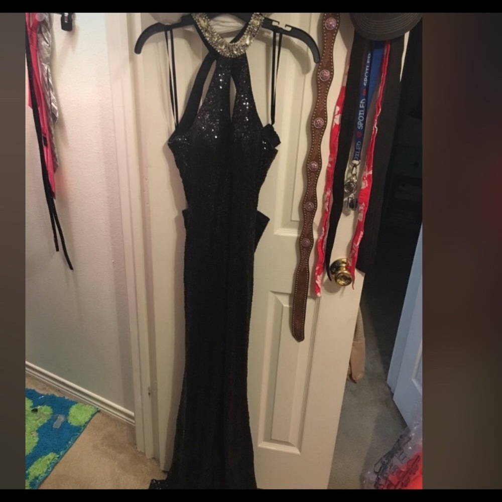 All sequined formal dress